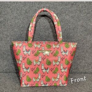Betsey Johnson Pink and Green Floral lunch tote Vibrant Design